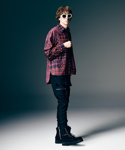 glamb（グラム） シャツ Patchwork Print Shirt / パッチワーク