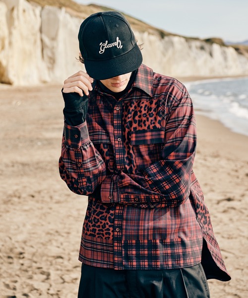 glamb（グラム） シャツ Patchwork Print Shirt / パッチワーク