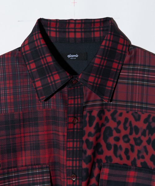 glamb（グラム） シャツ Patchwork Print Shirt / パッチワーク