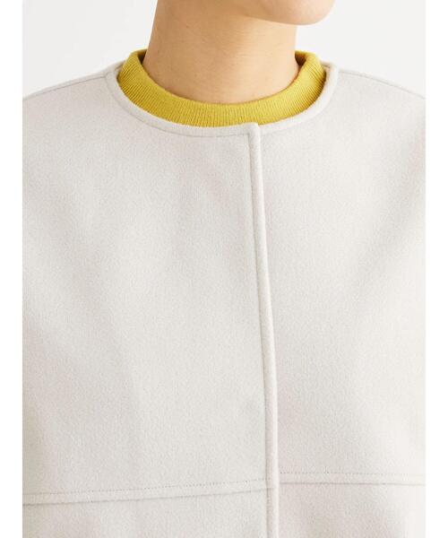 「Green Parks」 「chocol raffine robe」ノーカラーコート FREE ブルー レディース_画像7