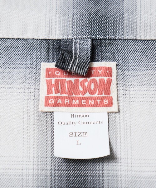 「HINSON」 半袖シャツ MEDIUM ブラック メンズ_画像9