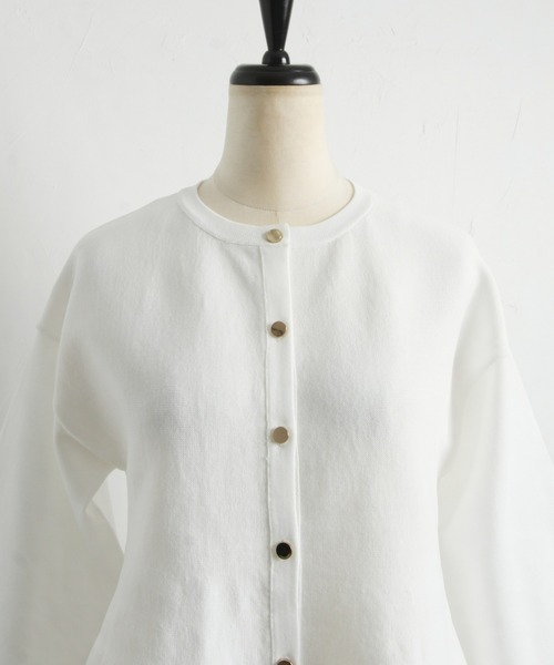 「&. NOSTALGIA」 ニットカーディガン FREE レッド レディース_画像7