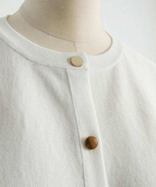 「&. NOSTALGIA」 ニットカーディガン FREE レッド レディース_画像8