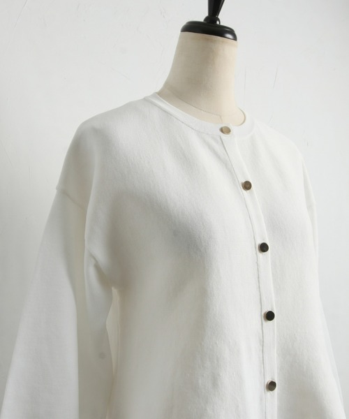 「&. NOSTALGIA」 ニットカーディガン FREE レッド レディース_画像9