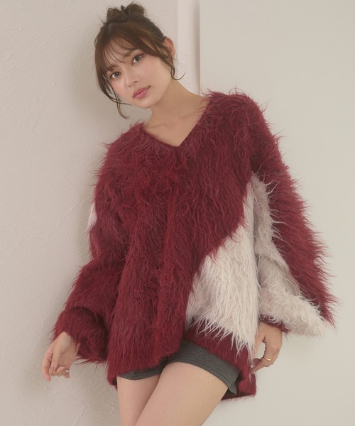Ambre Neige（アンブルネージュ） ニット セーター nuance bicolor