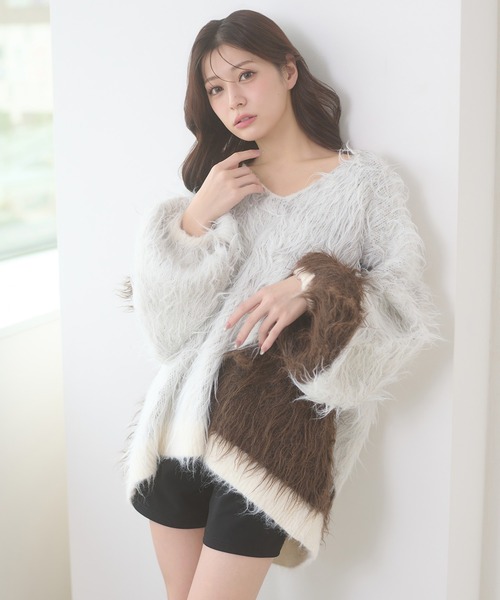 Ambre Neige（アンブルネージュ） ニット セーター nuance bicolor