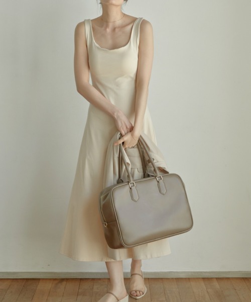 「ACYM」 ノースリーブワンピース FREE ベージュ レディース_画像6