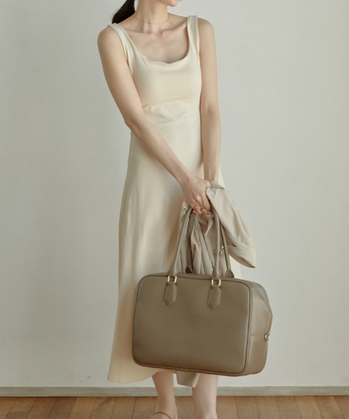 「ACYM」 ノースリーブワンピース FREE ベージュ レディース_画像7