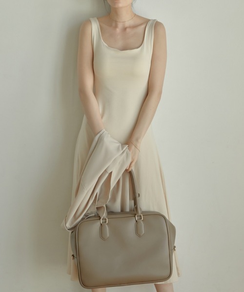「ACYM」 ノースリーブワンピース FREE ベージュ レディース_画像8