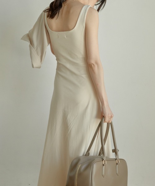 「ACYM」 ノースリーブワンピース FREE ベージュ レディース_画像9
