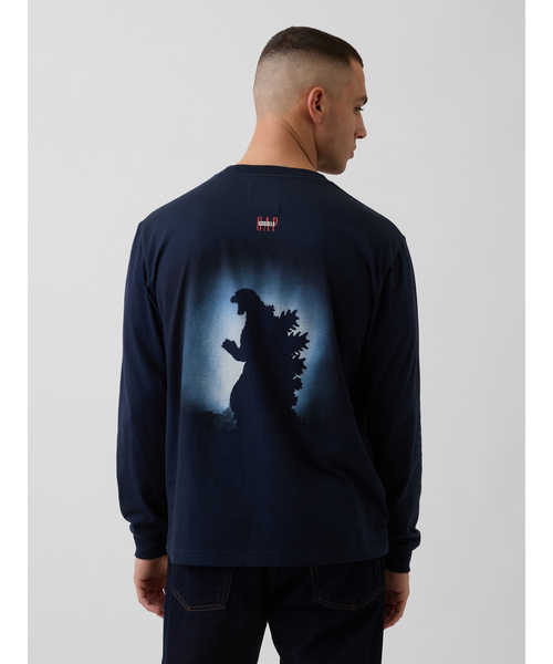 GAP（ギャップ） tシャツ ゴジラ グラフィック GAPロゴ Tシャツ メンズ