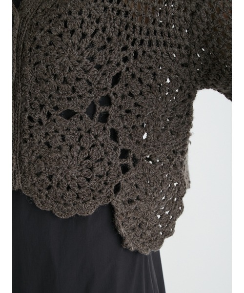 「FURFUR」 ニットカーディガン FREE ブルー レディース_画像9