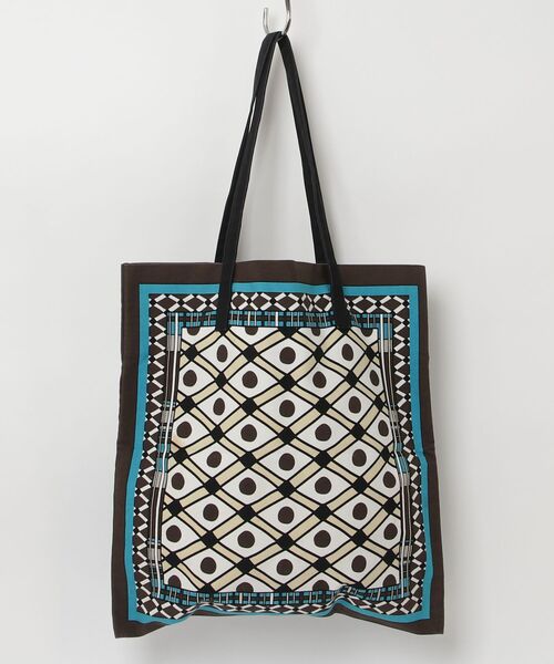 MARNI（マルニ） MARNI MARKET バンダナ トートバッグ - ブラウン