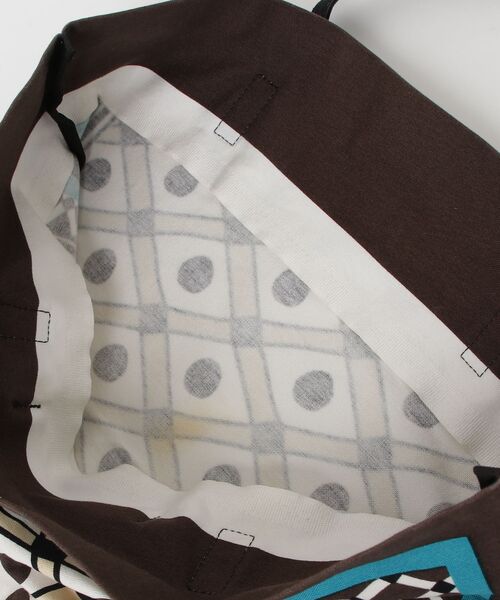 「MARNI」 MARNI MARKET バンダナ トートバッグ - ブラウン レディース_画像4