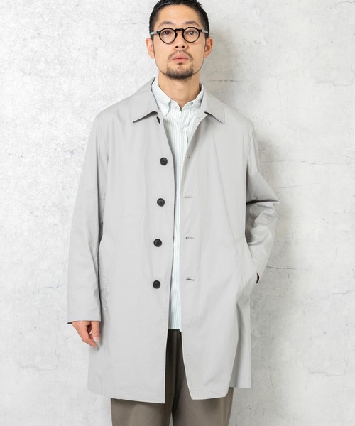 「URBAN RESEARCH ROSSO MEN」 ステンカラーコート SMALL ネイビー メンズ_画像2