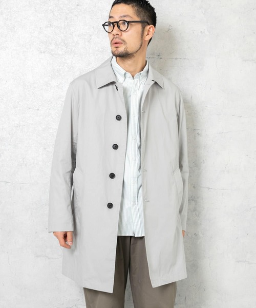 「URBAN RESEARCH ROSSO MEN」 ステンカラーコート SMALL ネイビー メンズ_画像4