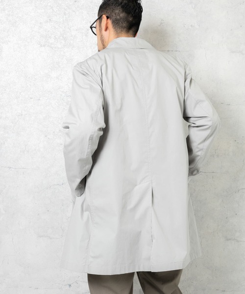 「URBAN RESEARCH ROSSO MEN」 ステンカラーコート SMALL ネイビー メンズ_画像6
