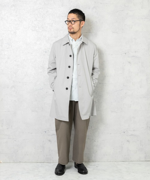 「URBAN RESEARCH ROSSO MEN」 ステンカラーコート SMALL ネイビー メンズ_画像8