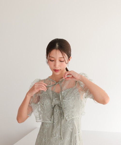 haremode（ハレモード） ドレス シアーレースボレロセットアップ