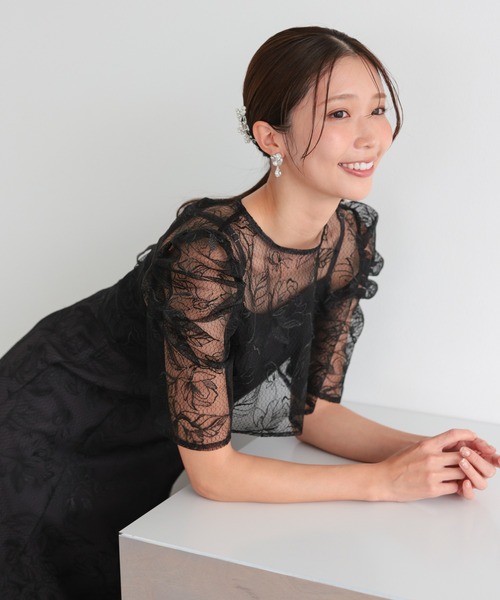 haremode（ハレモード） ドレス シアー レース ボレロ セットアップ