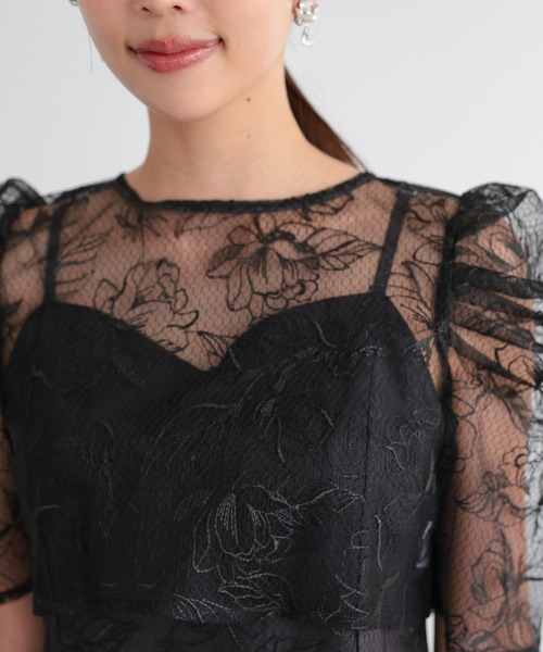 haremode（ハレモード） ドレス シアー レース ボレロ セットアップ