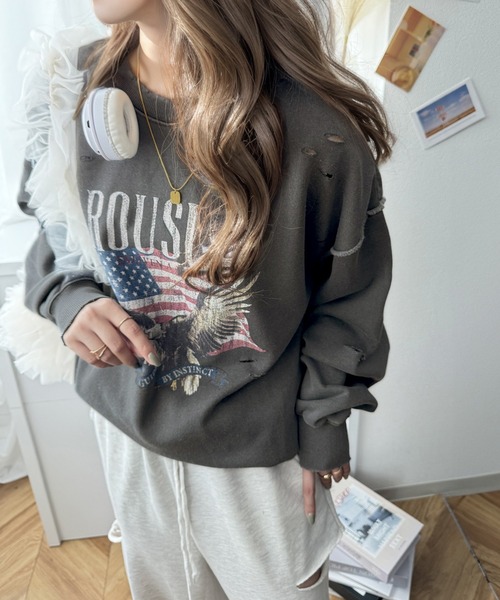 [Java] тренировочный cut and sewn SMALL серый женский 