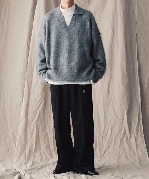 「epnok」 長袖ニット LARGE ブルー メンズ_画像3