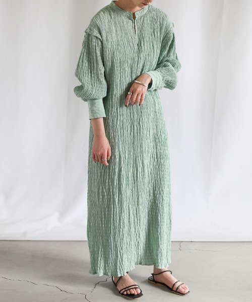 「select MOCA」 長袖ワンピース FREE アイボリー レディース_画像9