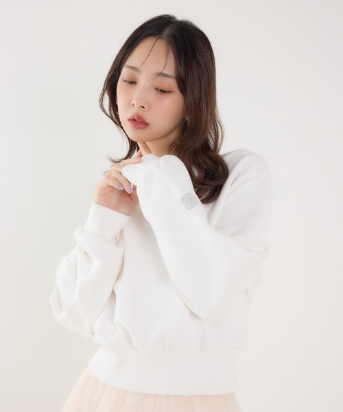 rienda（リエンダ） トレーナー スウェット ワンショルダーボリューム