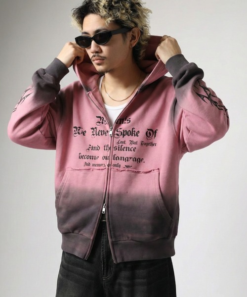 BIKE STAR（バイクスター） パーカー RESHAM スプレー加工ジップ