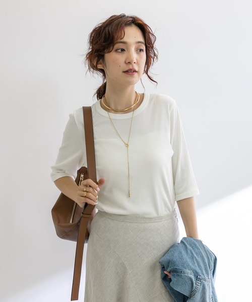 「RIVE DROITE」 7分袖カットソー FREE ブラック レディース_画像2