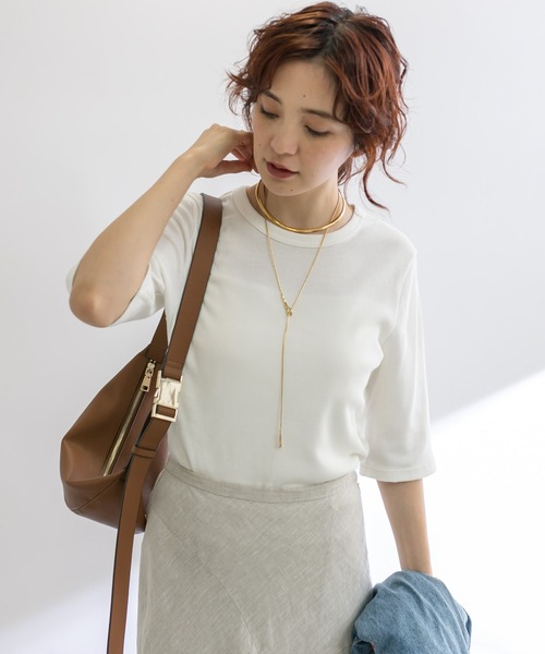 「RIVE DROITE」 7分袖カットソー FREE ブラック レディース_画像3