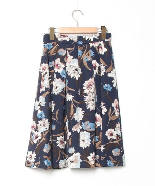 「Debut de Fiore」 フレアスカート 36 ネイビー レディース_画像2
