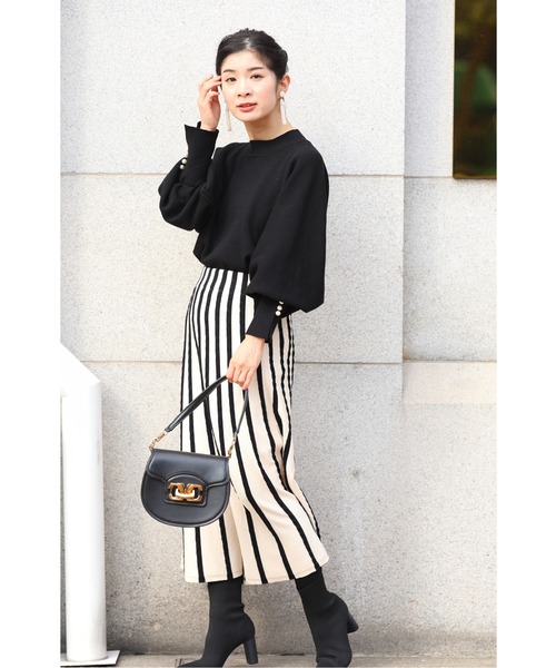 「CAWAII」 長袖ニット FREE ブラック レディース_画像7