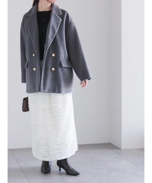 Te chichi（テチチ） チェスターコート F グレー レディース