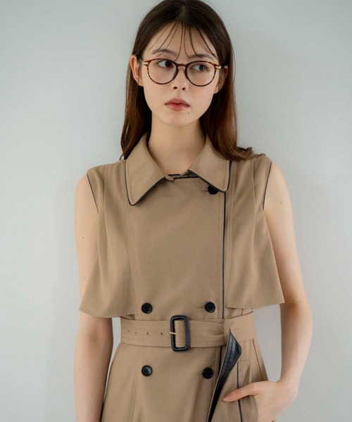 「NOELA」 ノースリーブワンピース M オフホワイト レディースの画像