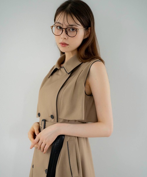 「NOELA」 ノースリーブワンピース M オフホワイト レディースの画像