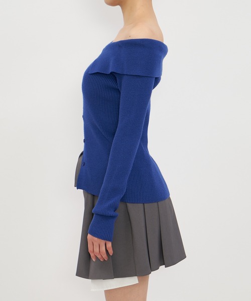 「SPIRALGIRL」 長袖ニット FREE ブルー レディース_画像3