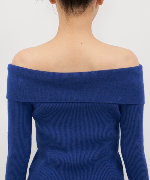 「SPIRALGIRL」 長袖ニット FREE ブルー レディース_画像5