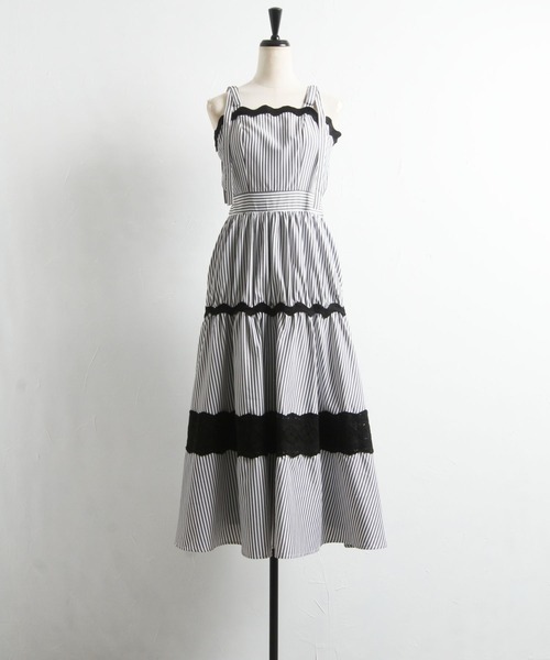 「tocco closet」 キャミソールワンピース M ブラック レディース_画像2