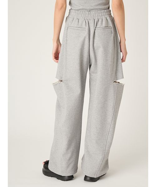 【最安値】カットアウトスウェットパンツ FRAY I.D FRAY I.D（フレイ・アイディー） パンツ カットアウトスウェットパンツ