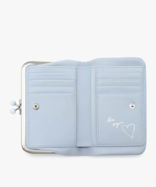agnes b.（アニエスベー） 財布 レザー がま口 ウォレット ”Irene
