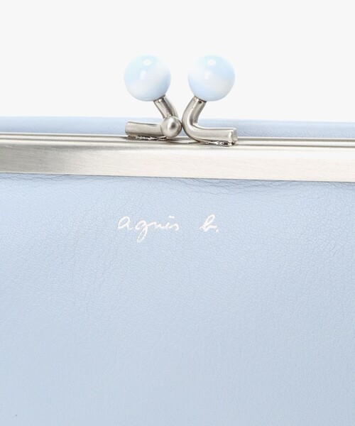 agnes b.（アニエスベー） 二つ折り 二つ折り財布 財布 レザー がま口