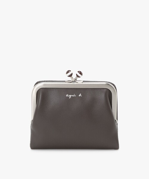 agnes b.（アニエスベー） 財布 レザー がま口 ミニ ウォレット ”Irene