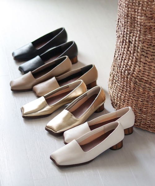 「SESTO」 フラットパンプス 24.5cm ブラック レディース_画像2