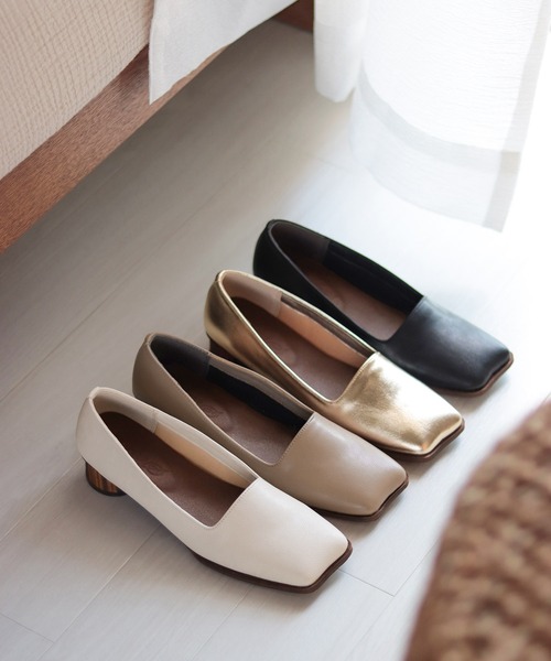 「SESTO」 フラットパンプス 24.5cm ブラック レディース_画像4