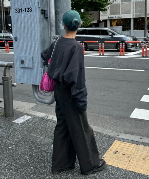 「CIAOPANIC TYPY」 スウェットカットソー LARGE チャコールグレー レディース_画像6