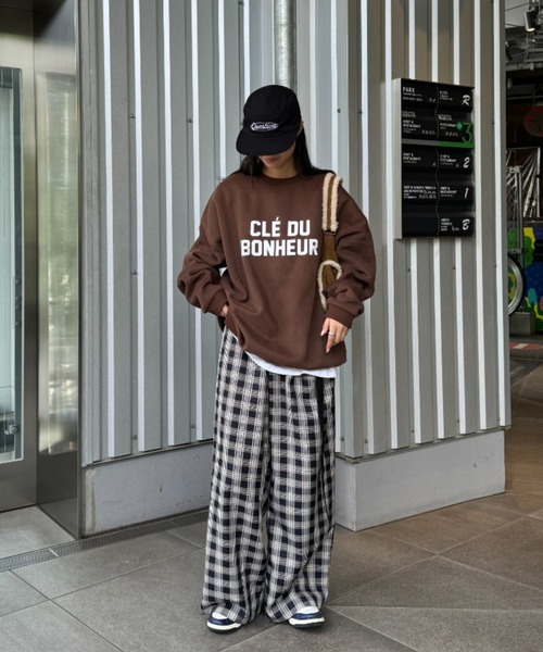 「CIAOPANIC TYPY」 スウェットカットソー LARGE チャコールグレー レディース_画像8