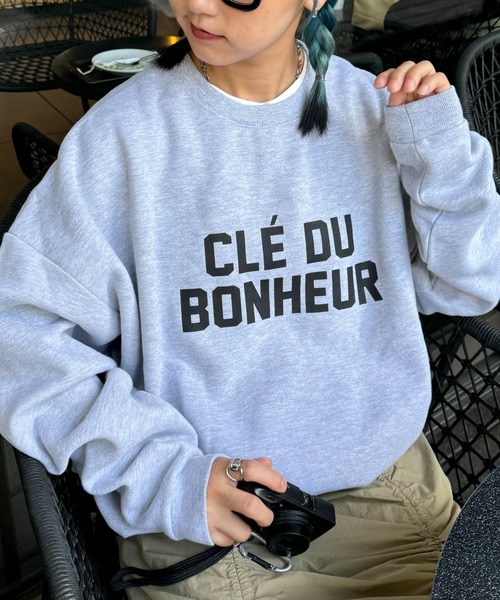 「CIAOPANIC TYPY」 スウェットカットソー LARGE チャコールグレー レディース_画像9