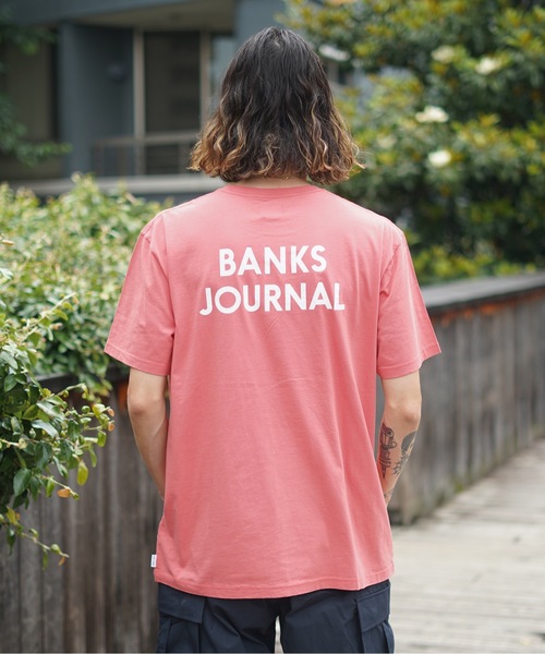 「BANKS」 半袖Tシャツ MEDIUM オレンジ メンズ_画像6